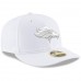 Men's Denver Broncos New Era White on White Low Profile 59FIFTY Fitted Hat 3155438
